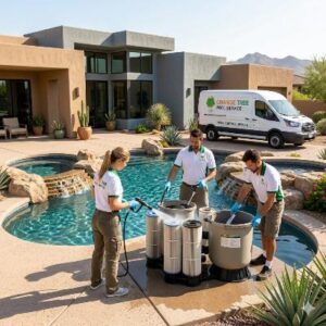 Pool Cleaning pool filter cleaning in Phoenix AZ