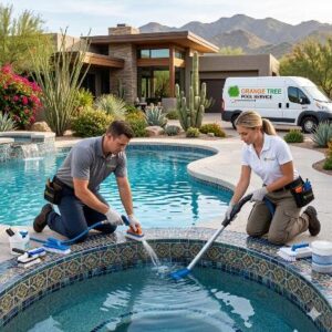 Pool Cleaning pool tile cleaning service in Phoenix AZ